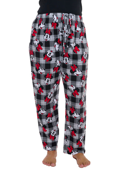 Women's Plus Minnie Mouse Gray T-Shirt & Pants 2-Piece Pajama Set Sleepwear