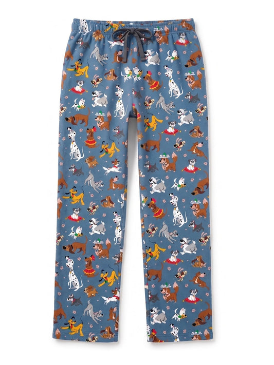 Women's Disney Dogs Pajama Pants Sleep Loungewear Bottoms Pluto 101 Dalmatians