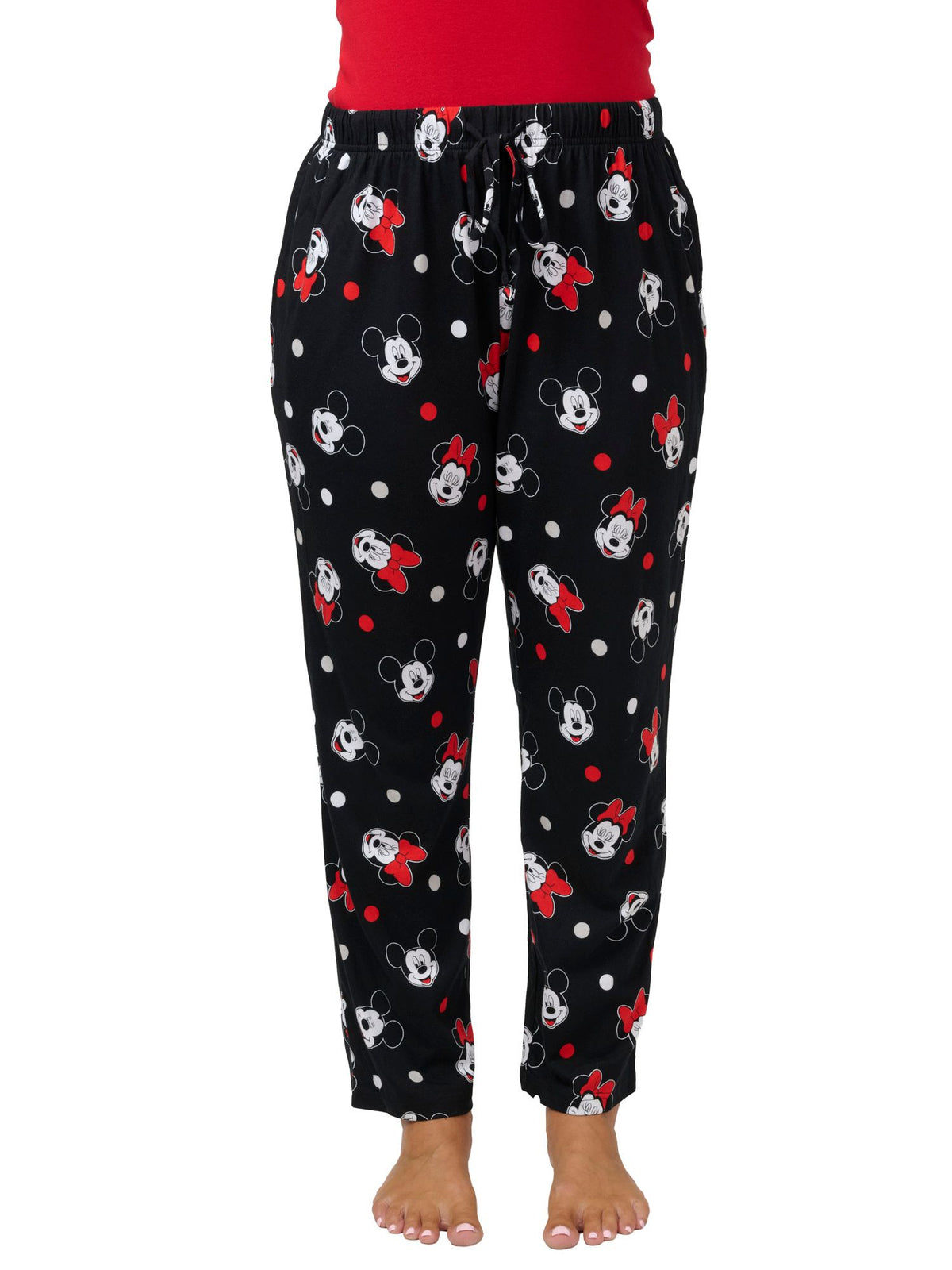 Women's Disney Minnie Mouse Pajama Pants Sleep Loungewear Bottoms 100% Cotton