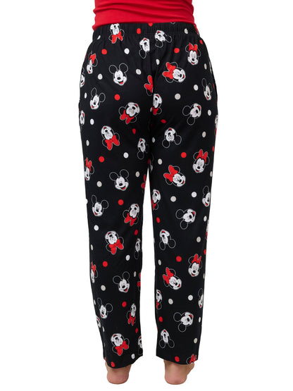 Women's Disney Minnie Mouse Pajama Pants Sleep Loungewear Bottoms 100% Cotton