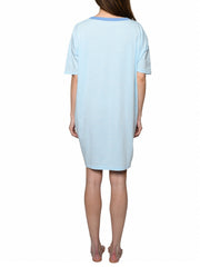 Women's Sleep Shirt Eeyore Hot Cocoa One Size and Plus Size Light Blue
