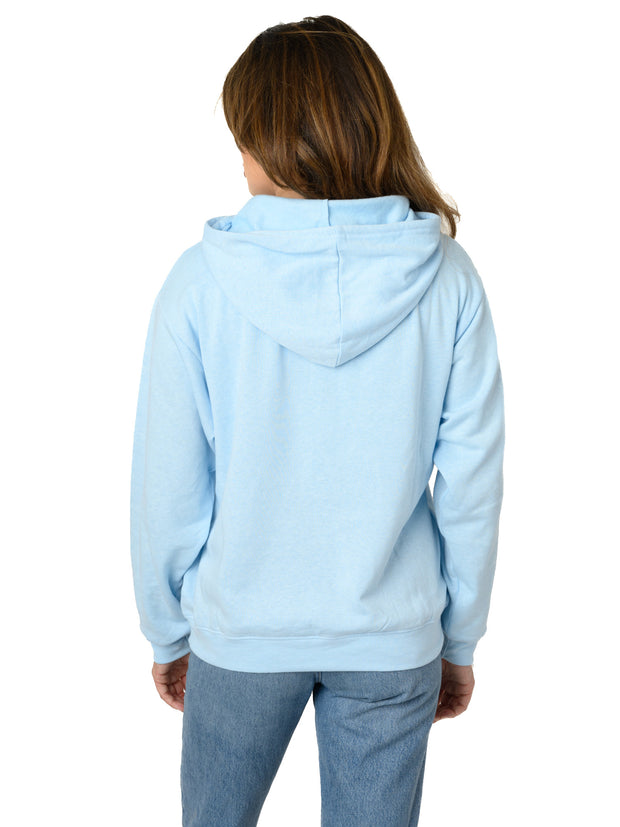 Womens Disney Eeyore Lightweight Hoodie Fleece Pullover Sweatshirt Blue