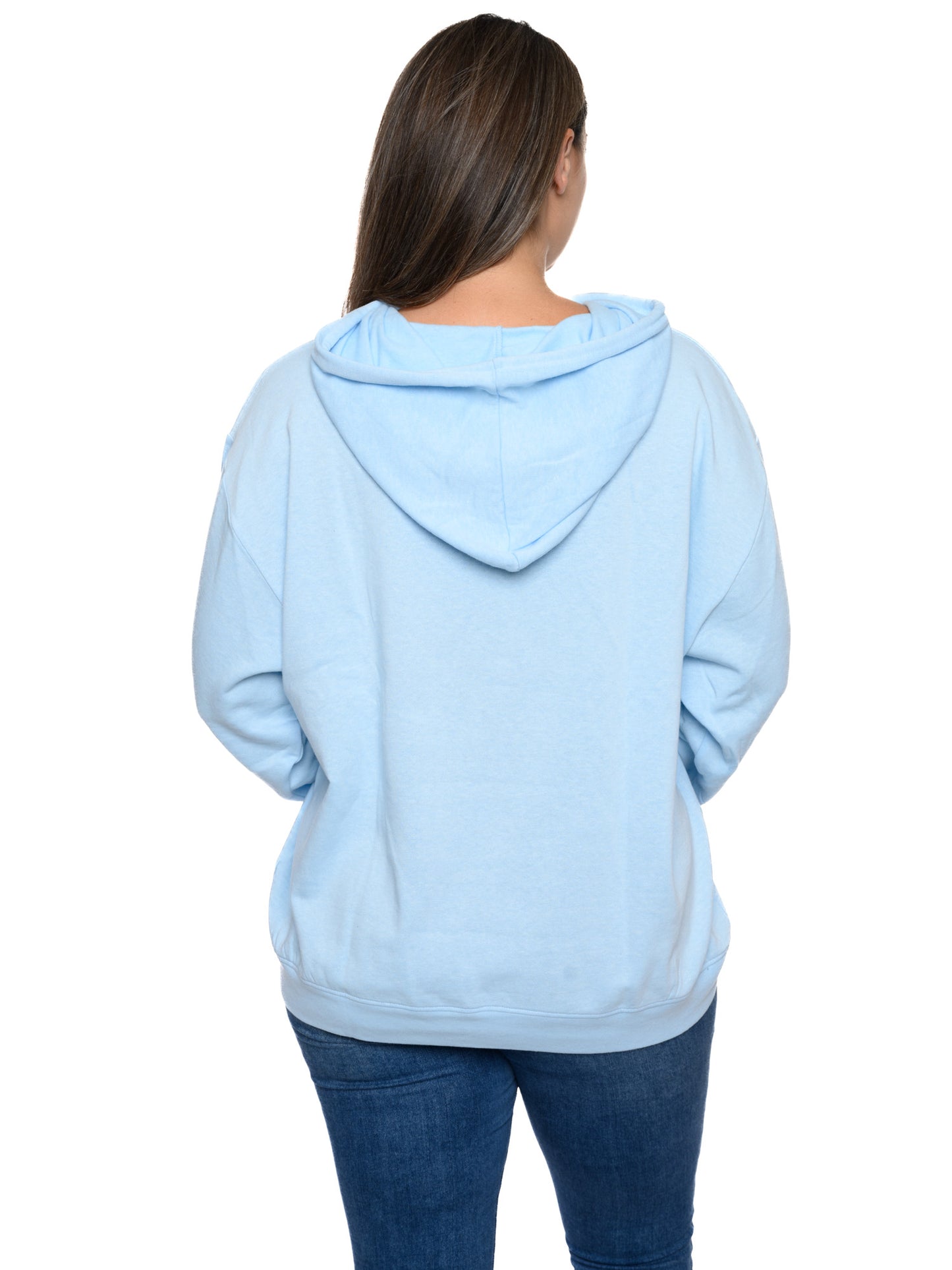 Womens Plus Size Eeyore Hoodie Sweatshirt Fleece Pullover Disney