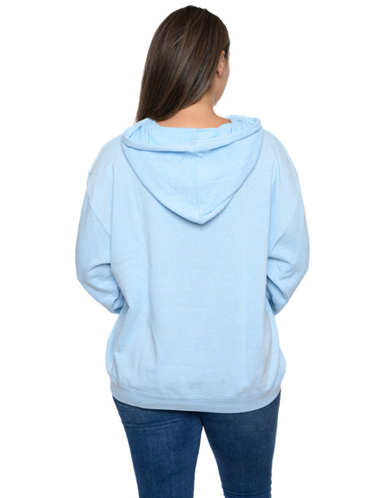 Womens Plus Size Eeyore Hoodie Sweatshirt Fleece Pullover Disney