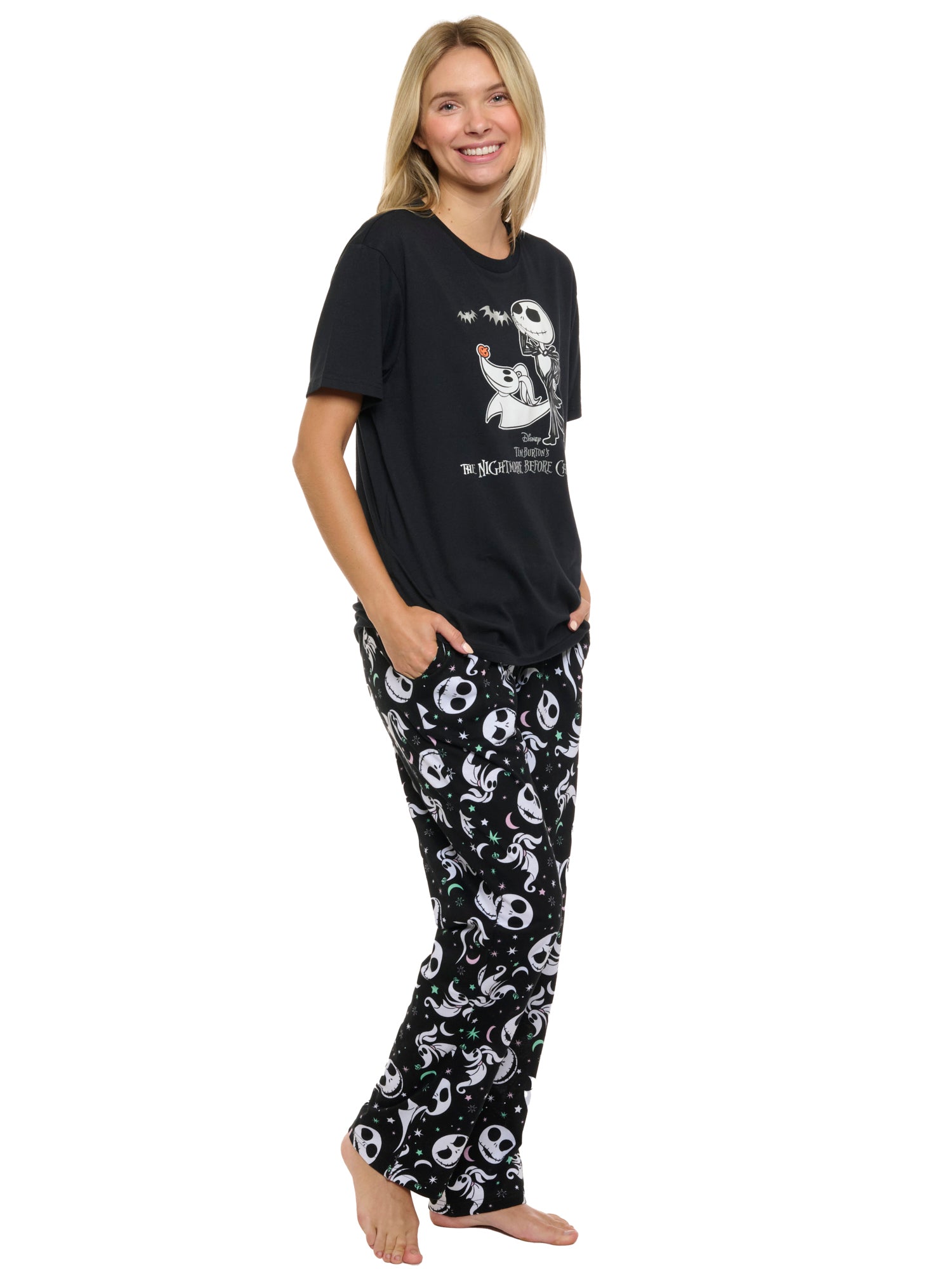 Women's & Women's Plus Nightmare Before Christmas T-Shirt & Pants Loungewear Set