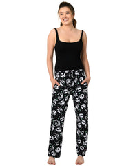 Nightmare Before Christmas Lounge Pajama Pants Cotton Womens Plus Size Black
