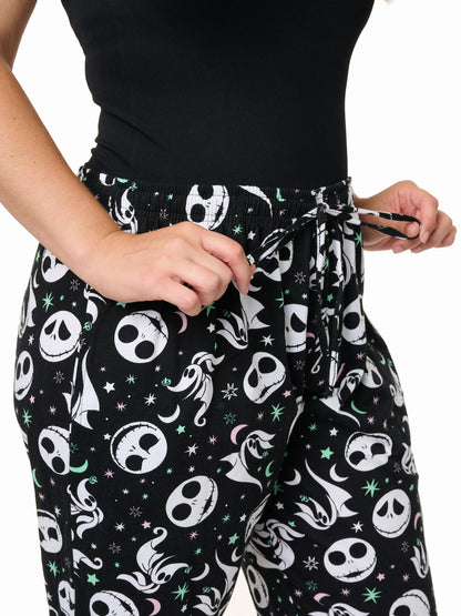 Women's Plus Nightmare Before Christmas T-Shirt & Pants Loungewear Set