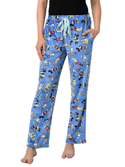 Women's Mickey Mouse & Friends Pajama Set T-Shirt & Plush Lounge Pants Disney