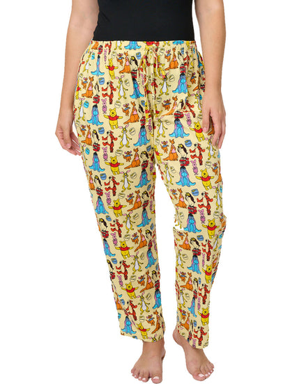 Disney Eeyore Butterfly T-Shirt w/ Winnie & Friends Yellow Lounge Pants Set