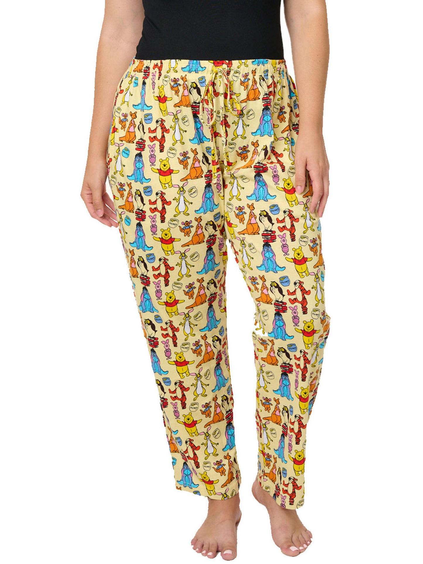 Disney Eeyore Butterfly T-Shirt Yellow Lounge Pants Set (Size Medium Only)
