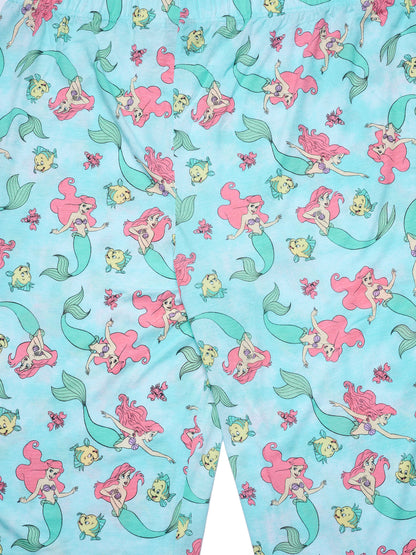 Women's Plus Size The Little Mermaid Ariel Pajama Set T-Shirt & Pants Disney