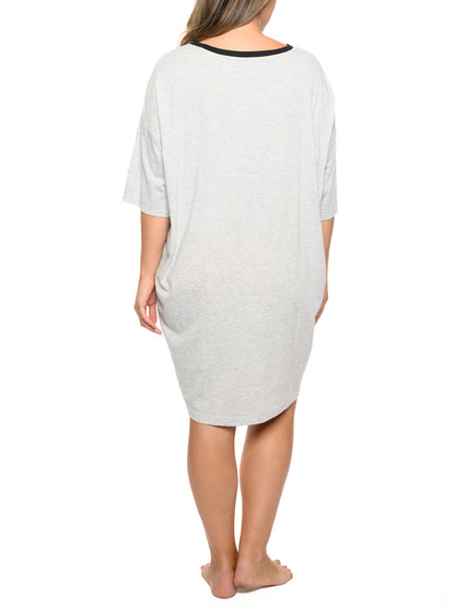 Disney Plus Size Womens Snow White Sleep Shirt Nightgown Gray One Size Pajamas