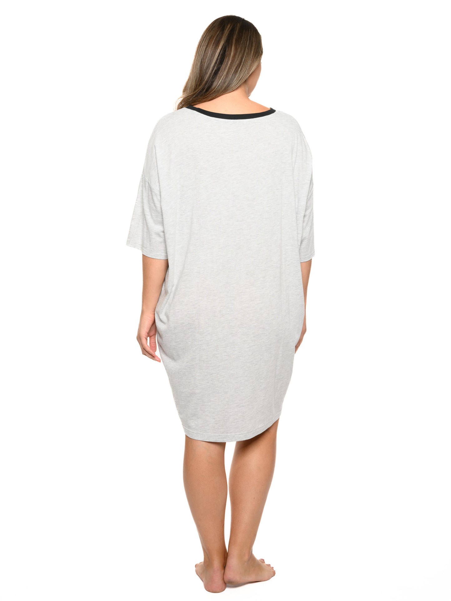 Disney Plus Size Womens Snow White Sleep Shirt Nightgown Gray One Size Pajamas