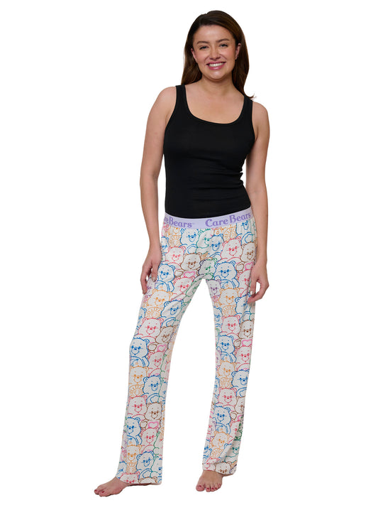 Womens Care Bears All-Over Print Hacci Sleep Pants Lounge