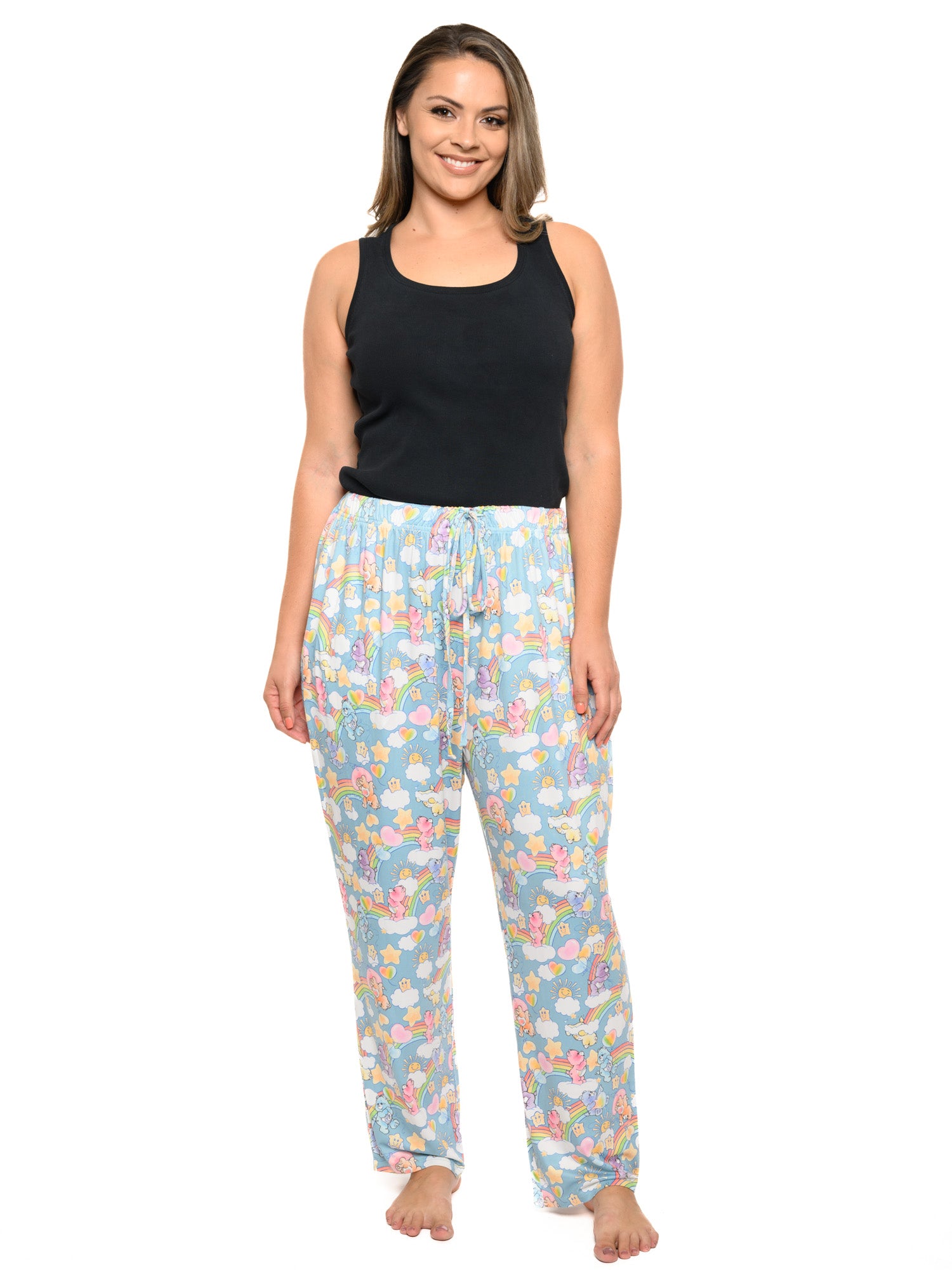 Care Bears Women's Blue Pajama Pants: Cheer, Bedtime & Share Bear Sleepwear