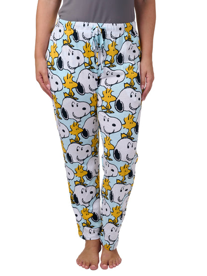 Peanuts Snoopy Women's Pajama Pants, Allover Print Sleep Lounge Bottoms