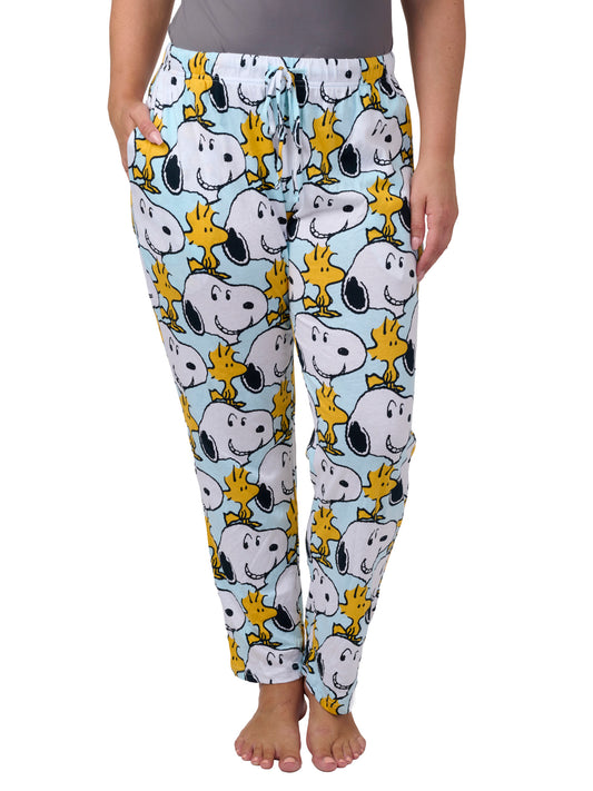 Peanuts Snoopy Women's Pajama Pants, Allover Print Sleep Lounge Bottoms