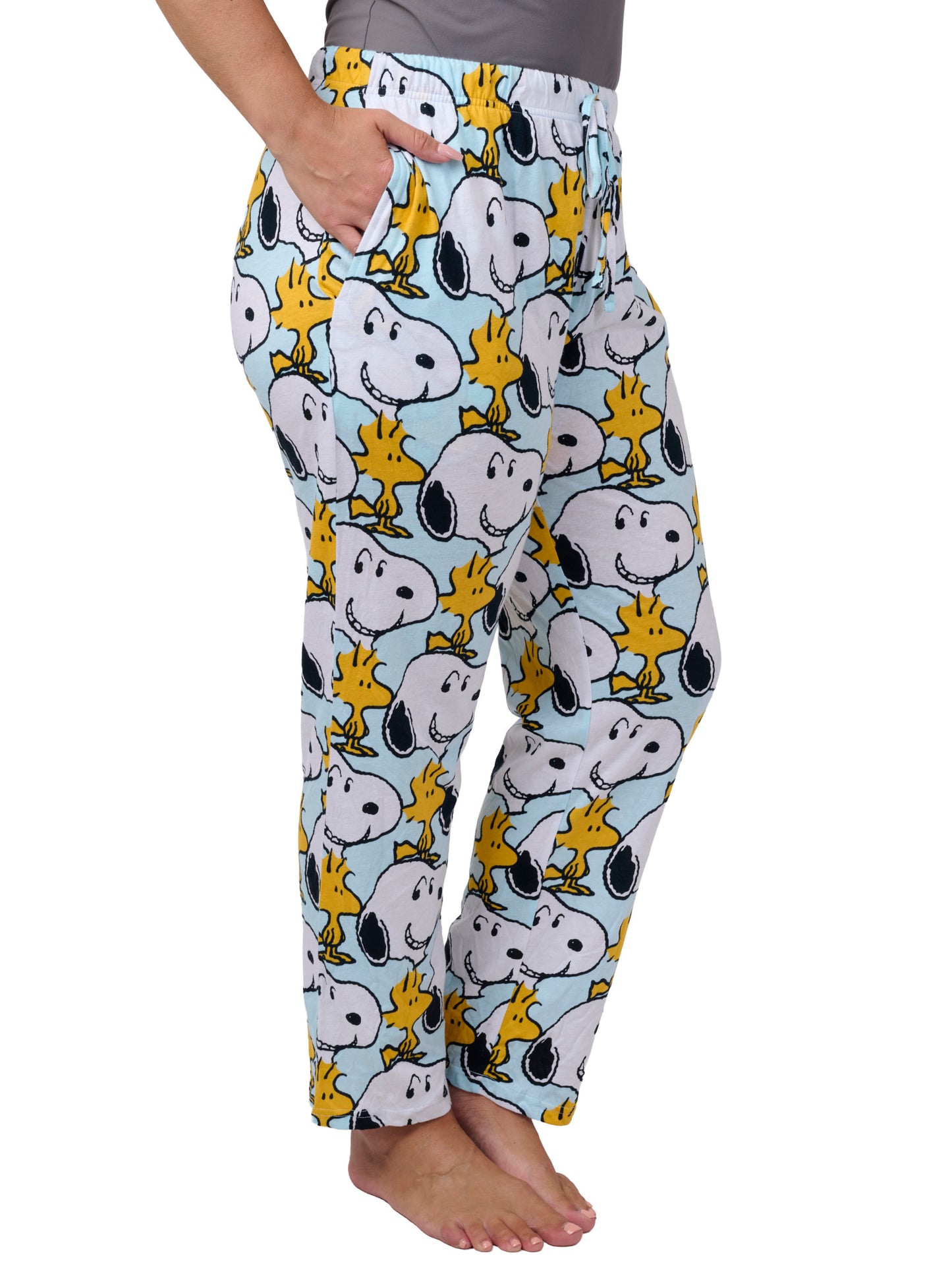 Peanuts Snoopy Women's Pajama Pants, Allover Print Sleep Lounge Bottoms