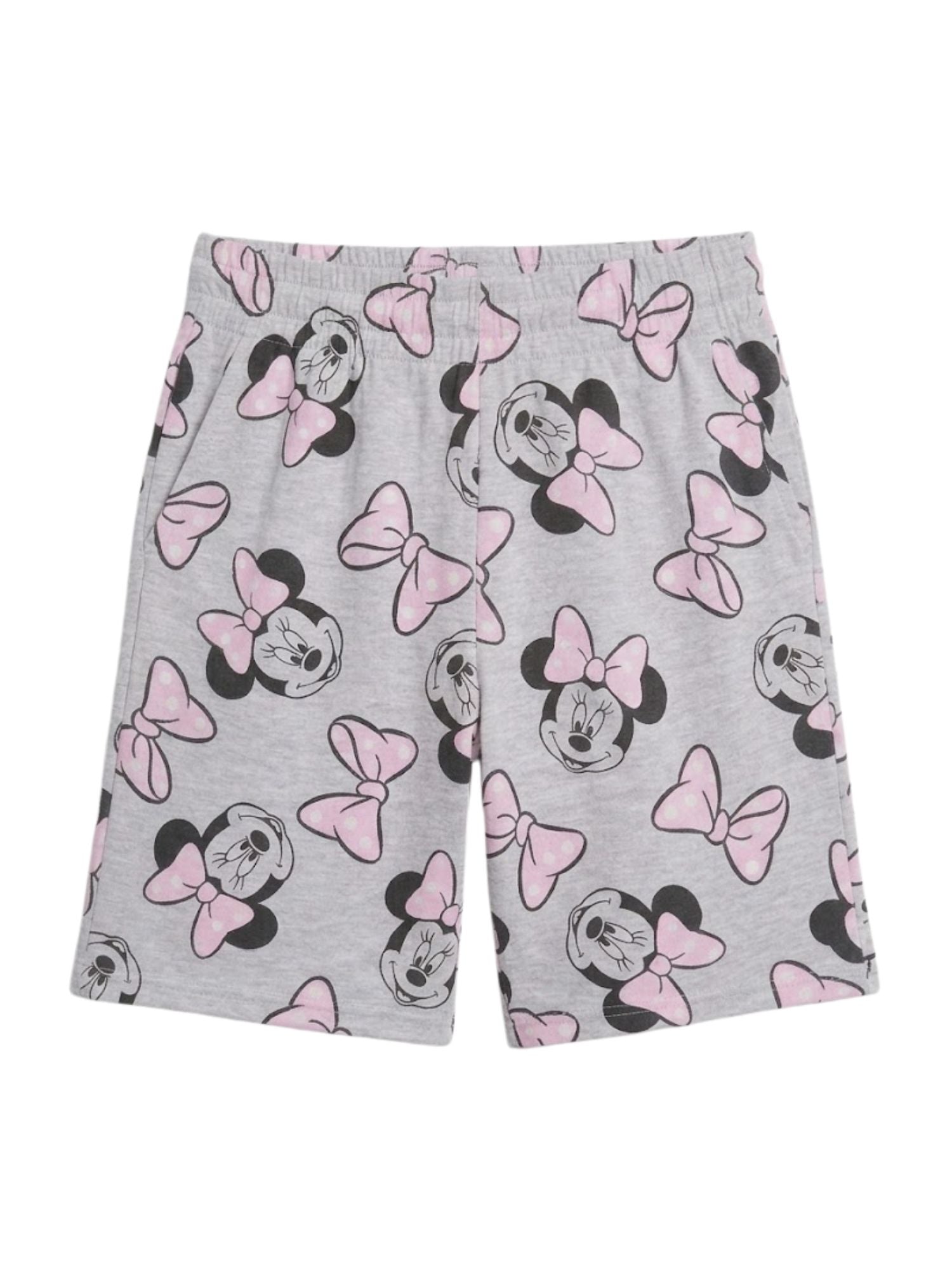 Disney Minnie Mouse Women's Bermuda Pajama Shorts - Grey Lounge Sleepwear