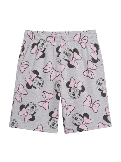 Disney Minnie Mouse Women's Bermuda Pajama Shorts - Grey Lounge Sleepwear