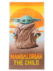 Star Wars The Child Grogu Baby Yoda Beach Towel Mandalorian Sunset 58" x 28"