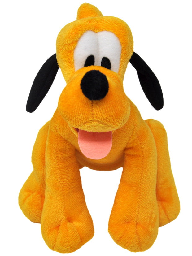 Pluto Disney Dog 9" Plush Toy w/ 15" Mickey & Friends Drawstring Tote Bag Set