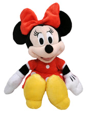 Minnie Mouse Plush Doll Toy Red w/ 15" Drawstring Sling Bag Disney Girls Kids