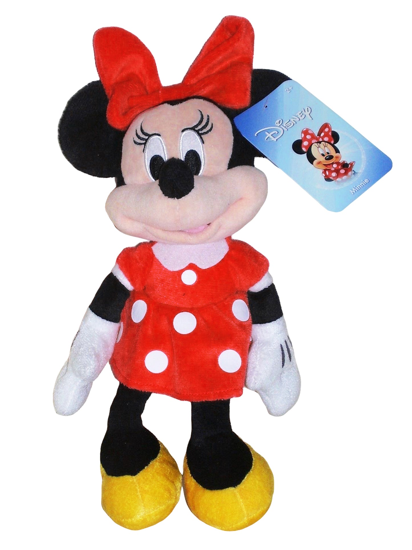 Minnie Mouse Plush Doll 11" Beanbag Red Dress Disney Girls Stuffed Toy