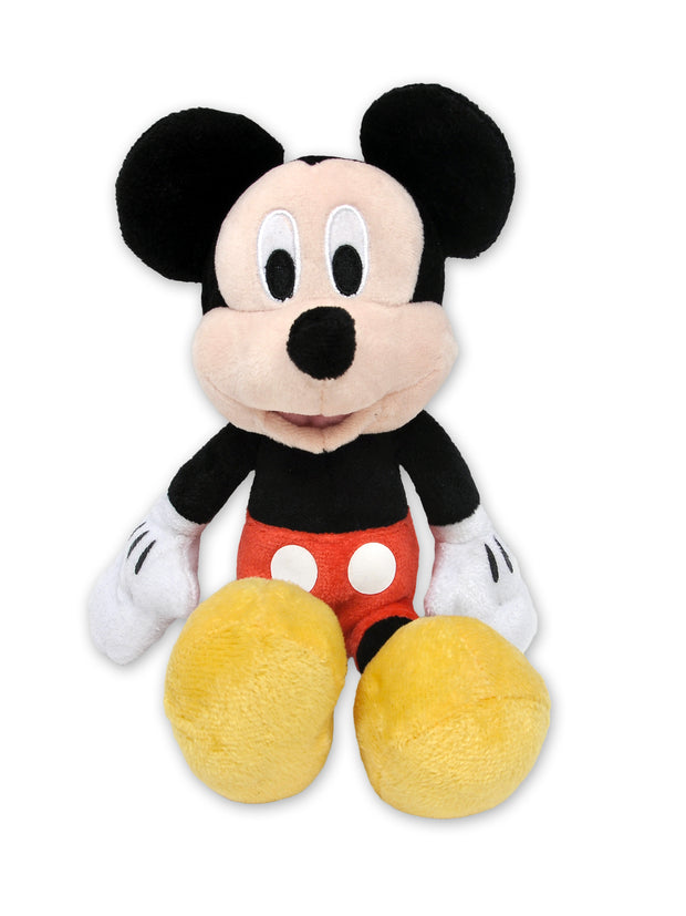 Disney Mickey Mouse 11" Plush Doll Toy & Drawstring Cinch Bag Set Girls Boys