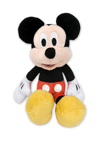 Disney Mickey & Red Dress Minnie Mouse Plush Dolls 11" w/ Sling Bag 3-Piece Set