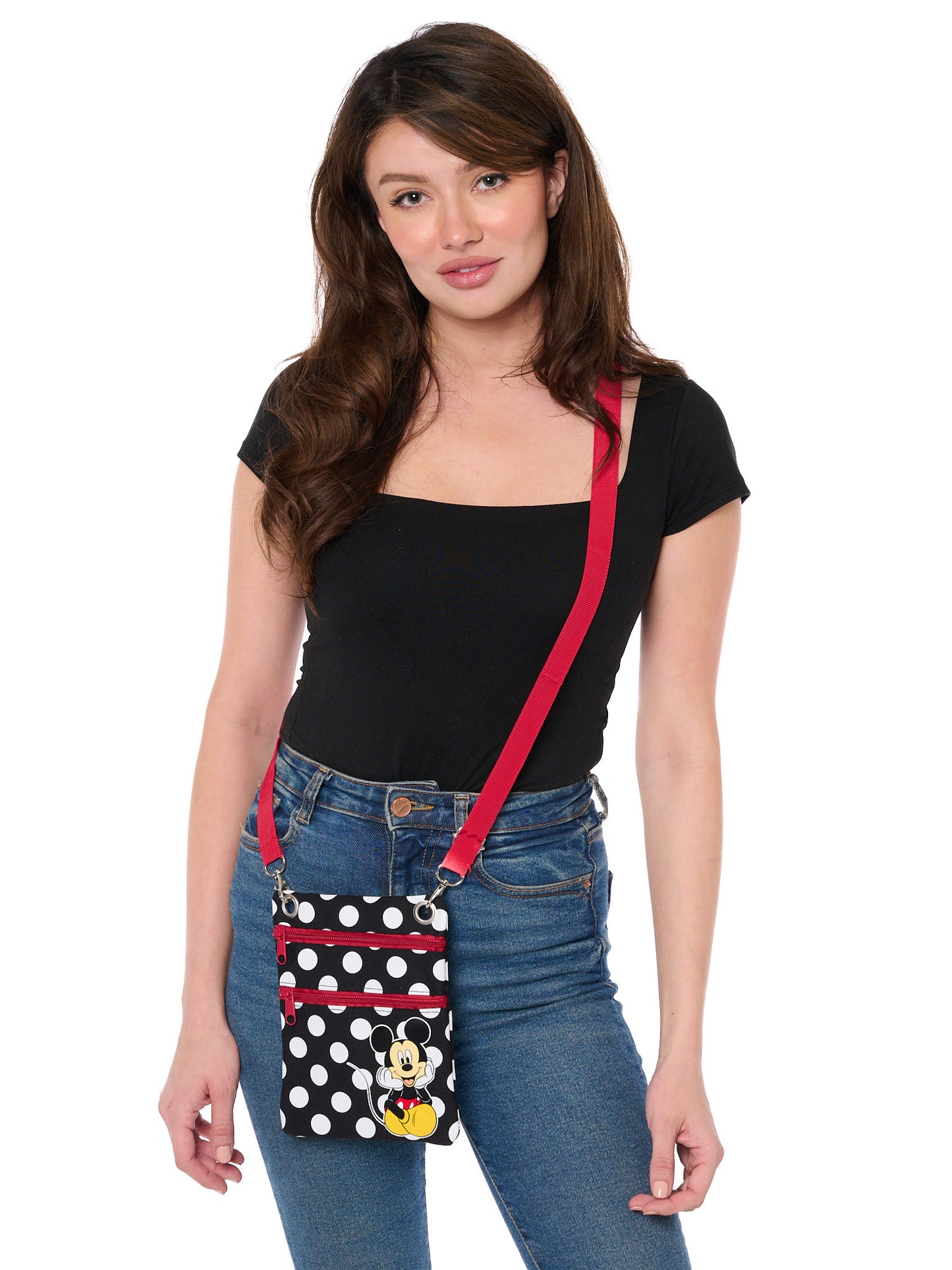 Disney Cheshire Cat Passport Bag Crossbody Purse Travel Alice in Wonderland
