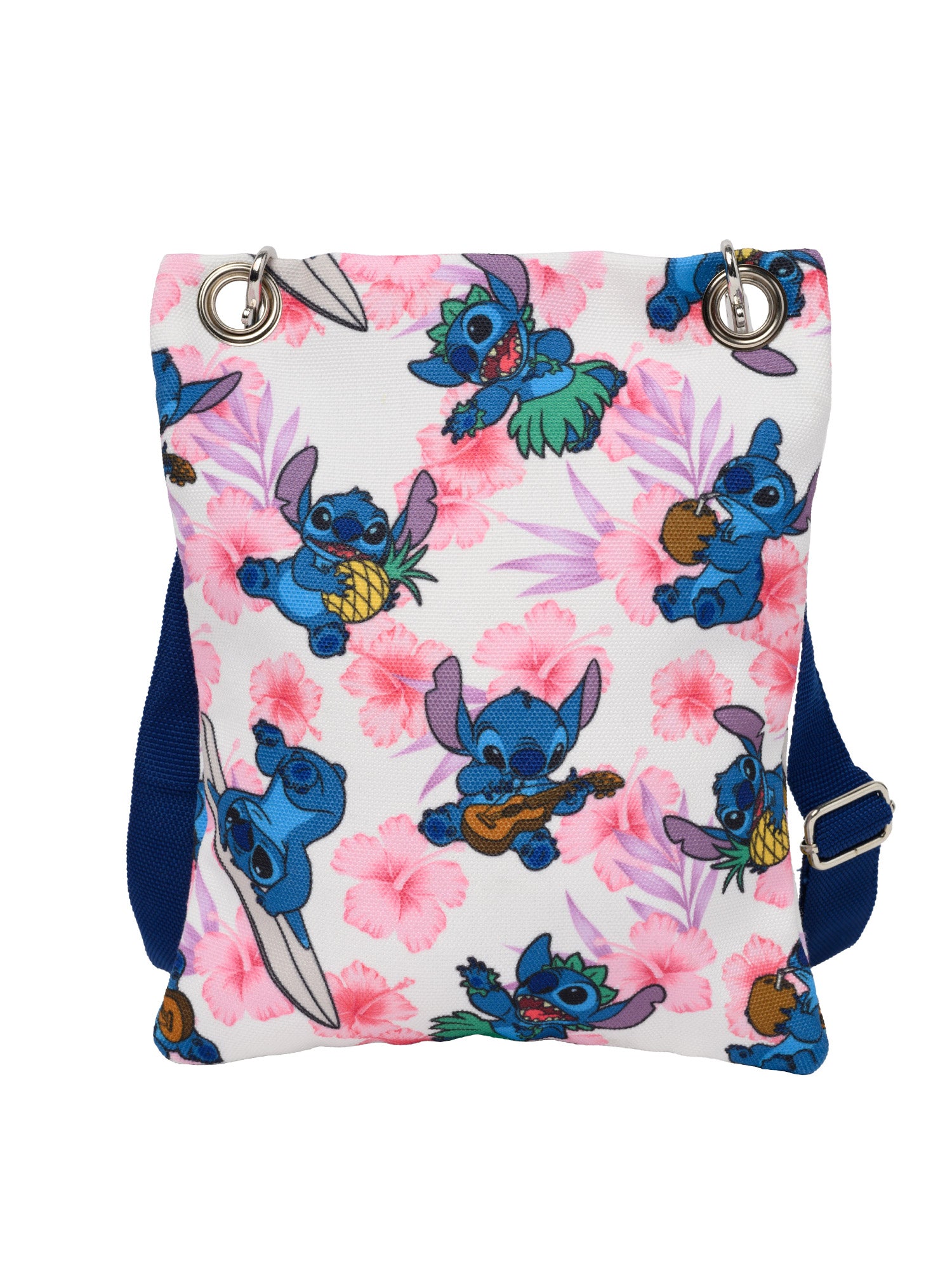 Stitch Passport Bag Travel Crossbody Purse Women Disney Pineapples Hawaii White