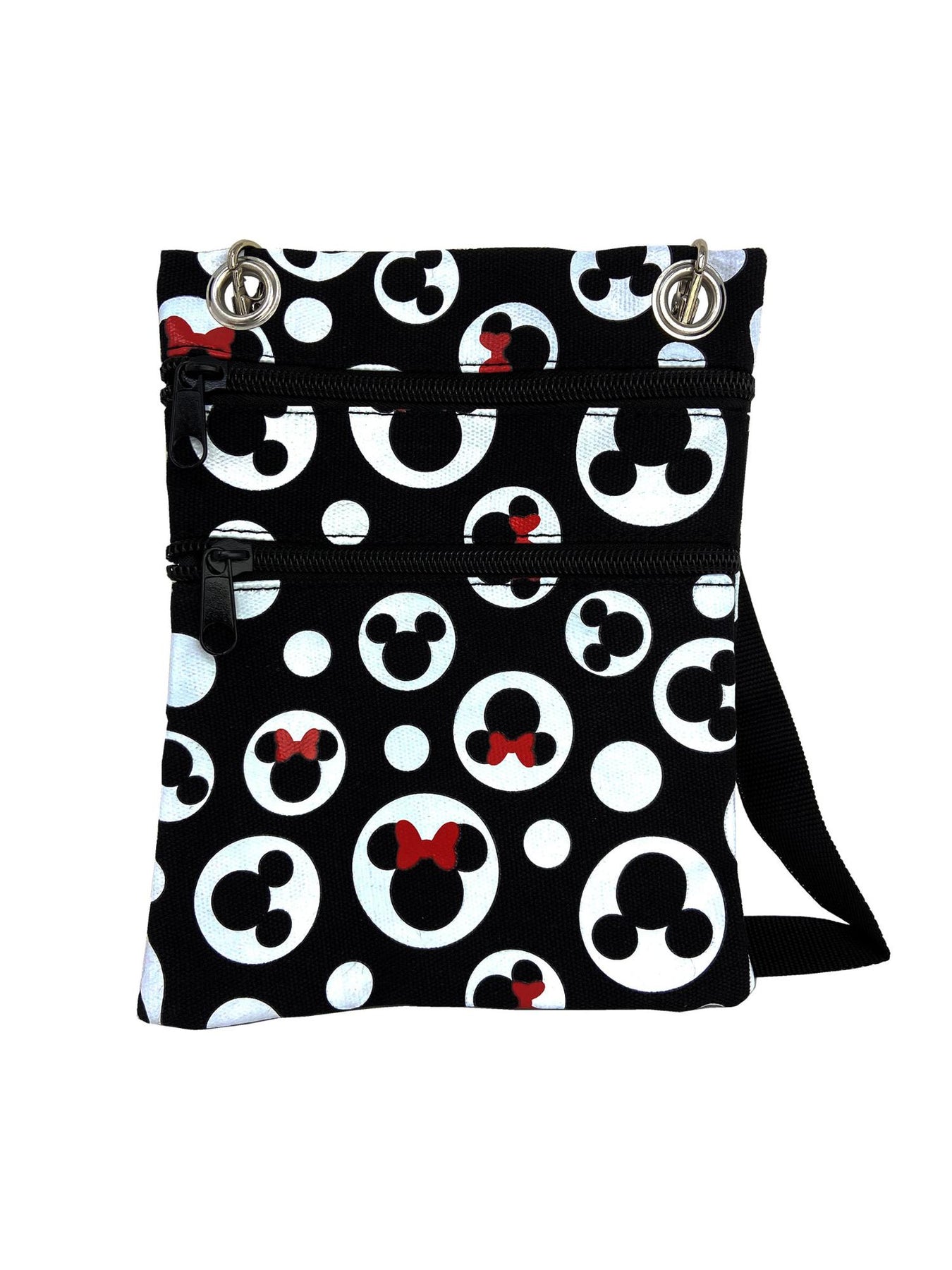 Disney Mickey & Minnie Mouse Passport Bag All-Over Print Travel