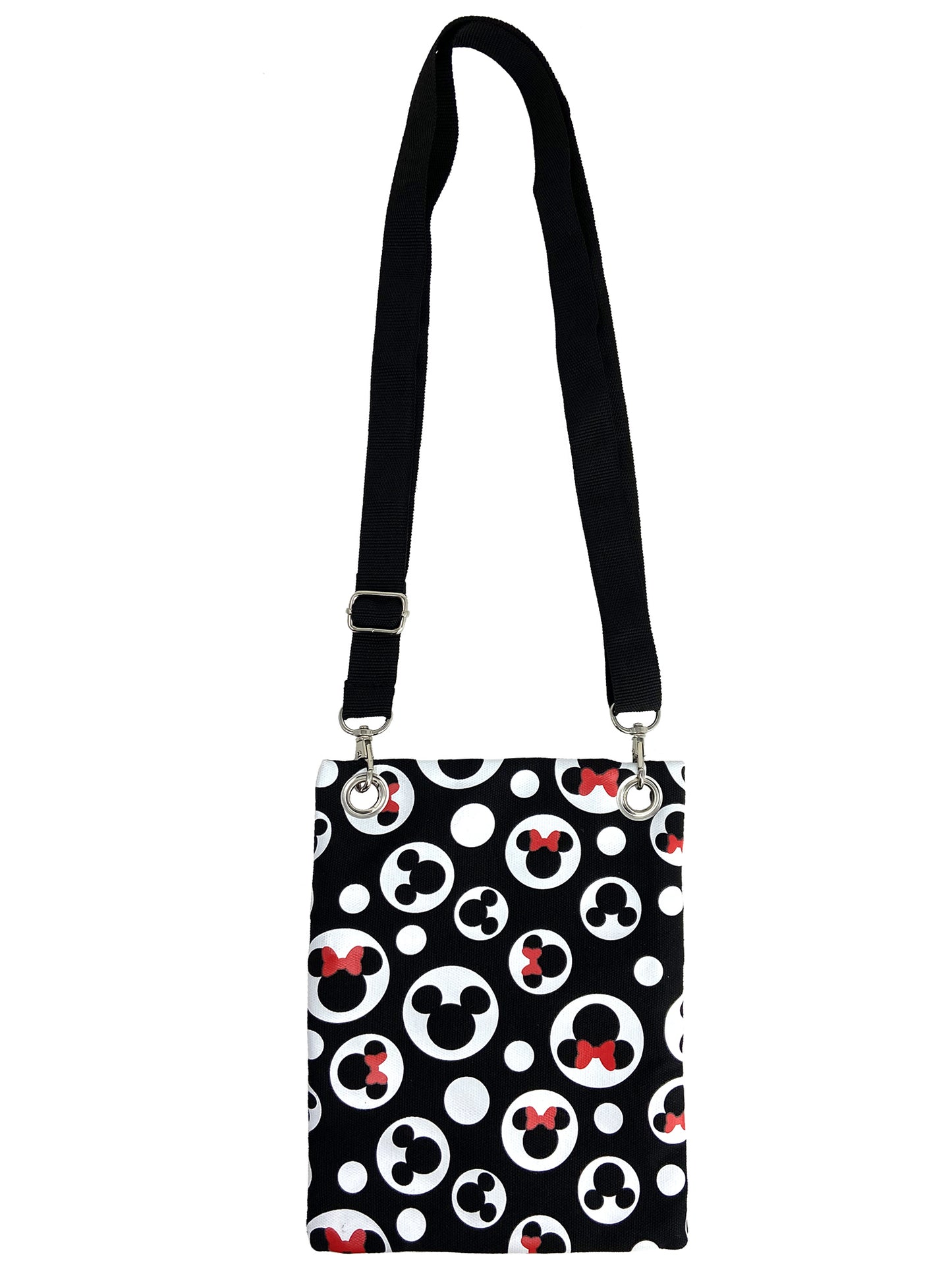 Disney Mickey & Minnie Mouse Passport Bag All-Over Print Travel Crossbody Purse