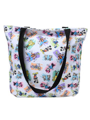 Disney Mickey & Friends Zippered Tote Bag Minnie Goofy Donald Pluto Women's